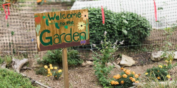 garden sign
